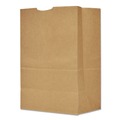  | General 80080 12 in. x 7 in. x 17 in. 75 lbs. Capacity 1/6 BBL Grocery Paper Bags - Kraft (400/Bundle) image number 1