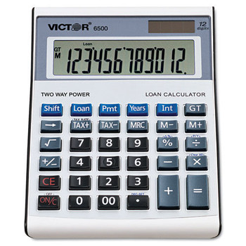CALCULATORS | Victor 6500 12-Digit LCD Executive Desktop Loan Calculator