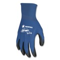 Disposable Gloves | MCR Safety N9696M Ultra Tech TaCartonile Dexterity Work Gloves - Medium Blue/Black (1-Dozen) image number 2