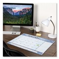 Bulletin Boards | AT-A-GLANCE 89701 22 in. x 17 in. 12-Month (Jan to Dec): 2025 Slate Blue Desk Pad - Blue Sheets, Clear Corners image number 1