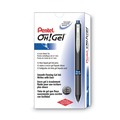 Pens | Pentel K497-C 0.7 mm Retractable Black Barrel Oh Gel Pen - Medium, Blue (1 Dozen) image number 3