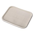  | Chinet 20815 StrongHolder 9 in. x 12 in. x 1 in. Molded Fiber Paper Food Trays - Beige (250/Carton) image number 2