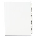 Back to School Sale | Avery 01333 11 in. x 8.5 in. 25-Tab 76 to 100 Avery Style Preprinted Legal Exhibit Side Tab Index Dividers - White (1-Set) image number 0