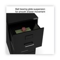Office Filing Cabinets & Shelves | Alera 2806262 14 in. x 18 in. x 24.1 in. Soho 2-Drawer Vertical Letter File Cabinet - Black image number 4