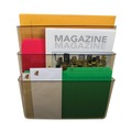 Wall Files | Storex 70246U06C 3 Sections Letter Size 13 in. x 4 in. x 14 in. Wall File - Smoke (3/Pack) image number 4
