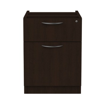 Alera ALEVA552222ES 15.63 in. x 20.5 in. x 19.25 in. Valencia Series 2-Drawer Hanging File Pedestal - Espresso