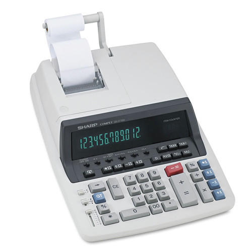 Calculators | Sharp QS2770H 4.8 Lines/Sec Black/Red Color Printing Calculator image number 0