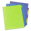 Back to School Sale | Avery 11330 11 in. x 8.5 in. 12-Tab A to Z Durable Preprinted Plastic Tab Dividers - Assorted (1-Set) image number 1