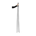 Easels | Quartet 29E 62.38 in. Maximum Height Steel Full Size Instant Easel - Black image number 4