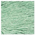 | Boardwalk BWK503GNEA 5 in. Super Loop Cotton/Synthetic Fiber Wet Mop Head - Large, Green image number 4