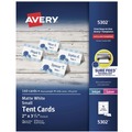 Business Cards | Avery 05302 2 in. x 3.5 in. Small Tent Card - White (4 Cards/Sheet, 40 Sheets/Box) image number 0