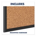 Back to School Sale | Quartet 2304B 48 in. x 36 in. Classic Series Cork Bulletin Board - Tan Surface, Black Aluminum Frame image number 7