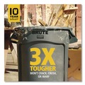 Trash & Waste Bins | Rubbermaid Commercial 2179403 BRUTE 32 gal Plastic Vented Wheeled Container - Gray image number 7