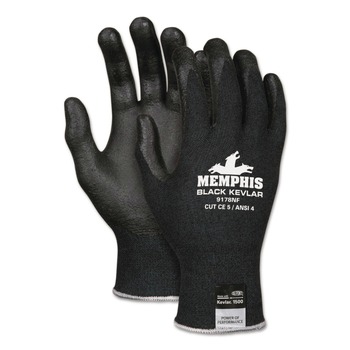 MCR Safety 9178NFXL 9178NF Kevlar/Nitrile Foam Gloves - Black/X-Large (1-Pair)