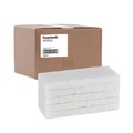 Just Launched | Boardwalk 8440BWK 4.63 in. x 10 in. Light-Duty Scouring Pad - White (20/Carton) image number 0