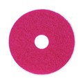 Cleaning & Janitorial Accessories | Boardwalk BWK4015RED 15 in. Diameter Buffing Floor Pads - Red (5/Carton) image number 1