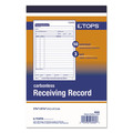 Retail Store Supplies | TOPS 46260 50 Forms Total Three-Part Carbonless 5.56 in. x 7.94 in. Receiving Record Book image number 2