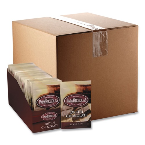 Snacks | PapaNicholas Coffee 79224 Premium Hot Cocoa - Dutch Chocolate (24/Carton) image number 0