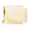 File Folders | Smead 34105 0.75 in. Expansion 2 Fasteners Letter Size TUFF Laminated Fastener Folders with Reinforced Tab - Manila Exterior (50/Box) image number 0