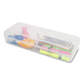 Boxes & Bins | Innovative Storage Designs 67033 13.25 in. x 5 in. x 2.3 in. Stretch Art Box - Clear image number 3