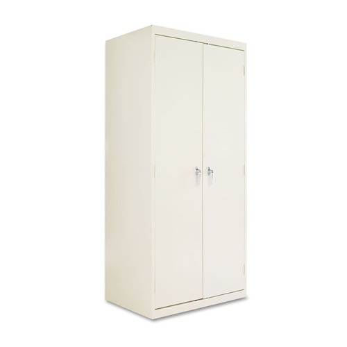Office Filing Cabinets & Shelves | Alera CM7824PY 36 in. x 24 in. x 78 in. Assembled High Storage Cabinet with Adjustable Shelves - Putty image number 0