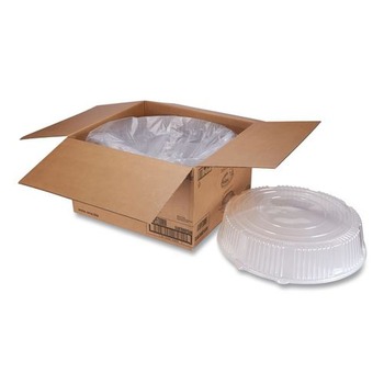 FOOD TRAYS CONTAINERS LIDS | WNA WNA A18PETDM 18 in. Diameter x 2.75 in. Caterline Plastic Dome Lids - Clear (25/Carton)