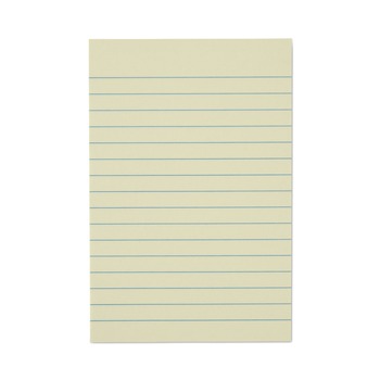 Universal UNV28073 4 in. x 6 in. Note Ruled Recycled Self-Stick Note Pads - Yellow (12 Pads/Pack)