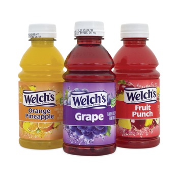 Green Rabbit 47910 10 oz Bottles Fruit Juice Variety Pack - Fruit Punch/Grape/Orange Pineapple (24/Carton)