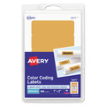 Labels | Avery 05477 1 in. x 3 in. Printable Self-Adhesive Removable Color-Coding Labels - Neon Orange (5/Sheet, 40 Sheets/Pack) image number 0