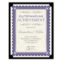Frames | Southworth PF18-02 12 in. x 9.5 in. 105 lbs. Linen Stock Certificate Holder - Black (10/Pack) image number 2