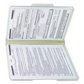 File Folders | Smead 19944 3 in. Expansion Recycled Pressboard 1/3-Cut Tab Fastener Folders with Two SafeSHIELD Fasteners - Legal Size/Gray-Green (25/Box) image number 2