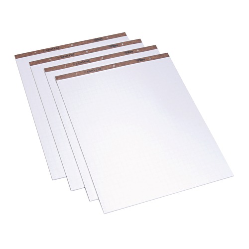 Notebooks & Pads | TOPS 7900 50 Sheets 27 in. x 34 in. Quadrille Rule Easel Pads - White (4/Carton) image number 0