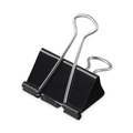 Binding Spines & Combs | Universal UNV10199VP Binder Clips in Zip-Seal Bag - Mini, Black/Silver (144/Pack) image number 1