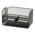 Office Phones & Accessories | Safco 2160BL 11.75 x 9.25 x 7 Onyx Angled Mesh Steel Telephone Stand - Black image number 0