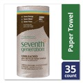 Paper Towels and Napkins | Seventh Generation 13720 2-Ply 11 x 9 Natural Unbleached 100 Percent Recycled Paper Kitchen Towel Rolls (120-Sheets/Roll) image number 4