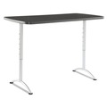Office Desks & Workstations | Iceberg 69317 ARC 30 in. x 60 in. x 30 - 42 in. Height-Adjustable Table - Graphite/Silver image number 0