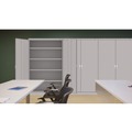Office Filing Cabinets & Shelves | Tennsco J1878SU-LGY 48 in. x 18 in. x 78 in. Assembled Jumbo Steel Storage Cabinet - Light Gray image number 5