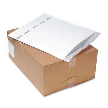 Sealed Air 37715 14.25 in. x 20 in. #7 Jiffy TuffGard Self-Seal Cushioned Mailer - White (25/Carton)