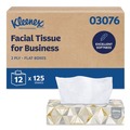  | Kleenex 03076 2-Ply Facial Tissue for Business - White (12 Boxes/Carton) image number 0