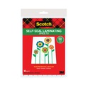 Labels | Scotch LS854SS-10 9.06 in. x 11.63 in. 6 mil Self-Sealing Laminating Sheets - Gloss Clear (10/Pack) image number 0