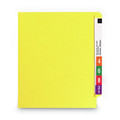 File Folders | Smead 25910 0.75 in. Expansion Shelf-Master Reinforced End Tab Colored Folders - Letter Size/Yellow (100/Box) image number 2