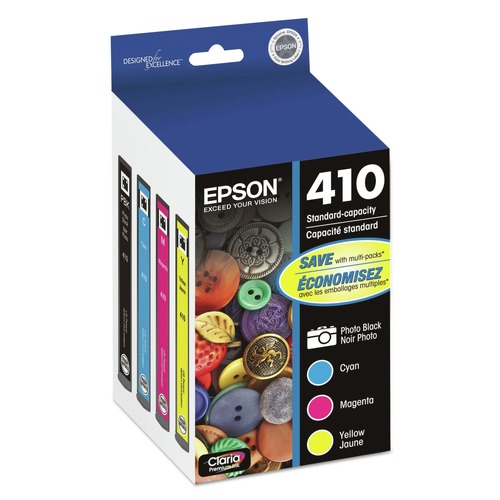 Ink & Toner | Epson T410520-S Standard Capacity (410) Ink - Black/Cyan/Magenta/Yellow image number 0