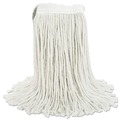  | Boardwalk BWK2016CCT #16 Cut-End Cotton Wet Mop Head - White (12/Carton) image number 1