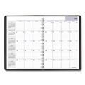 Notebooks & Pads | AT-A-GLANCE AY200 12 in. x 8 in. 14-Month (Jul 2025-Aug 2026) DayMinder Ruled Blocks Monthly Planner - Black Cover image number 2