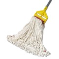 Mops | Rubbermaid Commercial FGA25306WH00 Web Foot Shrinkless Large Cotton/Synthetic Wet Mop Head with 5 in. Headband - White (6/Carton) image number 2