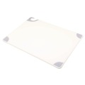 Food Service | San Jamar SAN CBG182412WH 24 in. x 18 in. x 0.5 in. Saf-T-Grip Plastic Cutting Board - White image number 0