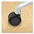 Office Chair Casters | Master Caster 64526 2 in. Soft Polyurethane Wheel Grip Ring Type C Stem Duet Dual Wheels - Matte Black (5/Set) image number 5
