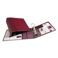 Binders | Avery 79364 Heavy-Duty 11 in. x 8.5 in. 4 in. Capacity 3 Locking One Touch EZD Rings Non-View Binder with DuraHinge - Maroon image number 2