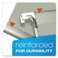 File Folders | Pendaflex 04152 1/5 GRA 1/5-Cut Tabs Letter Size Colored Reinforced Hanging Folders - Gray (25/Box) image number 1