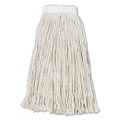  | Boardwalk BWK2016CCT #16 Cut-End Cotton Wet Mop Head - White (12/Carton) image number 0